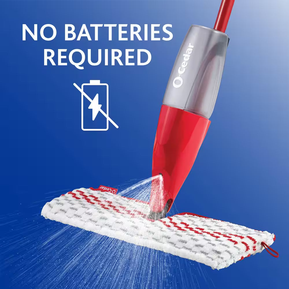 Rinseclean Clean Water Spin Mop and Bucket System Mop Head Replacement Promist MAX Spray Mop Outdoor Broom