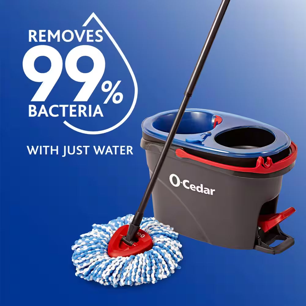 Rinseclean Clean Water Spin Mop and Bucket System Mop Head Replacement Promist MAX Spray Mop Outdoor Broom